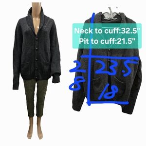 Men's Brooks Brothers 100% Scottish Lambswool Cardigan Size L